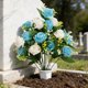 thumbnail image 5 of CaiYueKe Cemetery Flowers with Vase Artificial Flowers for Cemetery, Silk Roses Funeral Flowers for Grave, UV Resistant Sympathy Flowers for Memorial Day Mother's Day, 5 of 7