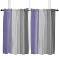 thumbnail image 5 of Retro Purple Gray Gradient Wood Grain Curtain Home Decoration Living Room Short Curtains Window Treatments For Kitchen Bedroom, 5 of 6