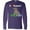 Purple, variant on Inktastic I Love Hippos Long Sleeve T-Shirt
