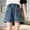 Blue, variant on Gilrs Denim Shorts Y2K Trendy Preppy High Waisted Jean Shorts 2025 Cute Stretch Baggy Wide Leg Jean Short Size 2-12
