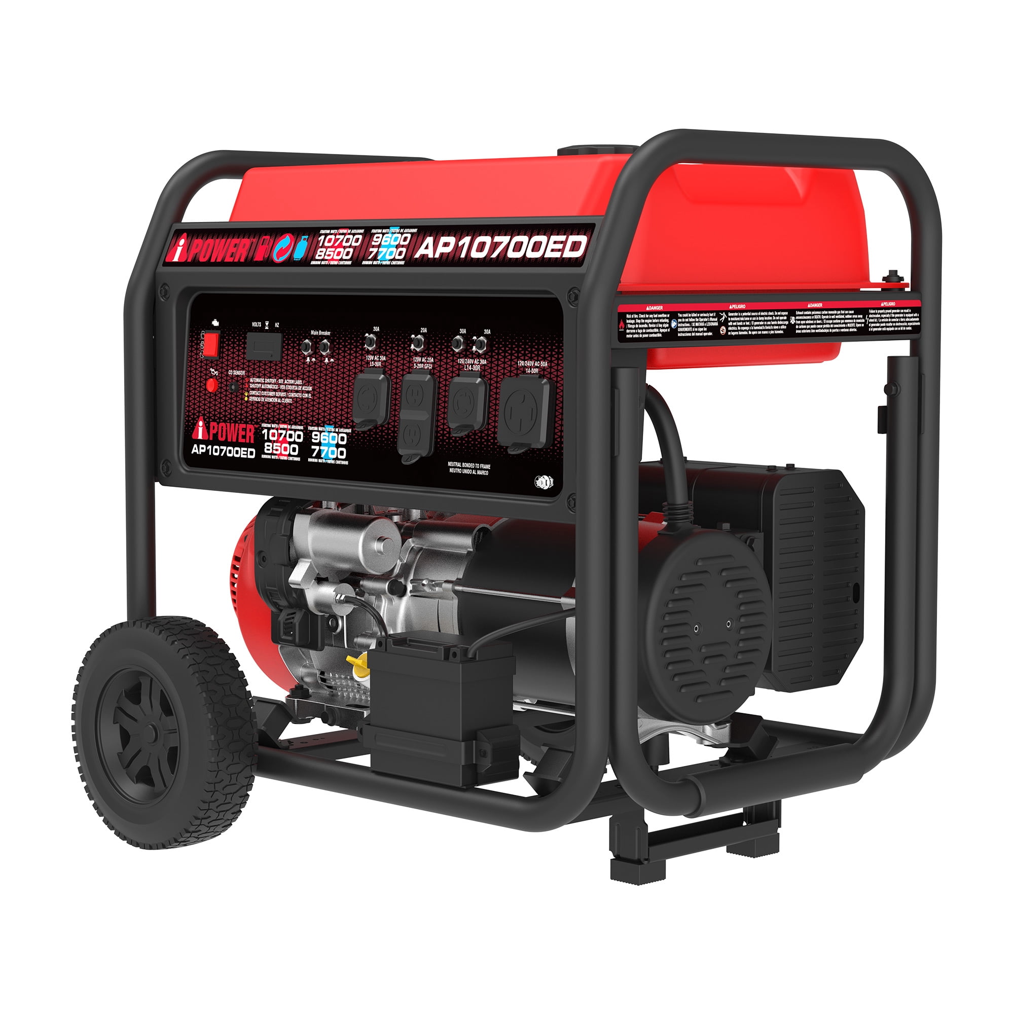 A-iPower 10700W Electric Start Portable Generator Gas Propane, CO Sensor