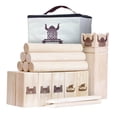 thumbnail image 1 of GoSports Juego de Lanzamiento de Kubb Viking Clash de Madera Premium de Tamaño Trasero para Niños y Adultos, 1 of 5