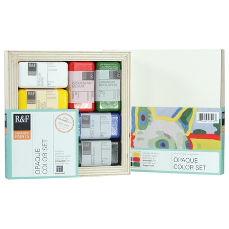 UPC: 0836943009165 | R&F Handmade Paints Encaustic Paint Set  6-Colors  Opaque Colors &Encausticbord