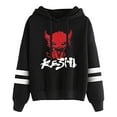 thumbnail image 2 of Keshi Monster Logo Merch Pocketless Parallel Bars Sleeve Streetwear Hooded Sweatshirts, 2 of 5