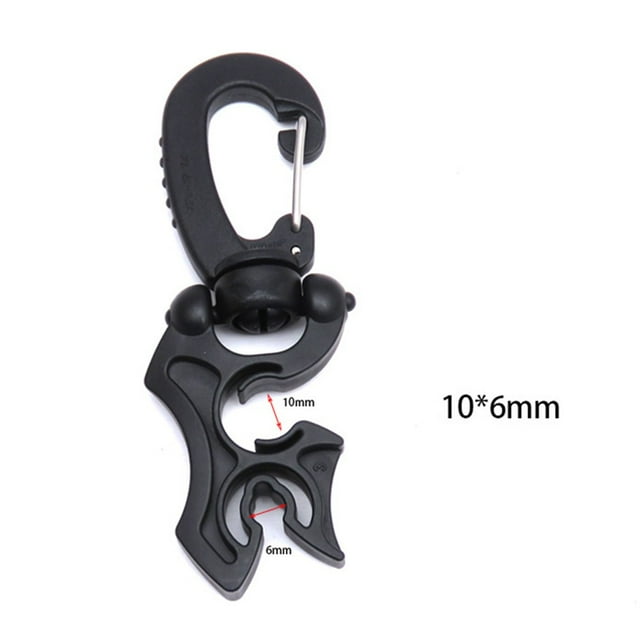 MYG Scuba Diving Double Hose Holder with Clip BCD Regulator and Console Accessories