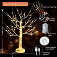 thumbnail image 5 of 2 Pcs 2ft Lighted Birch Tree Decor with Timer, USB, Battery Powered Artificial Branch Tree with 8 Modes, Remote Control, Tabletop Tree Light for Christmas Decor Indoor(Classic Style) Warm White Warm, 5 of 5
