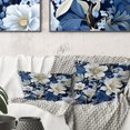 thumbnail image 3 of Designart "Frosty Floral Wonderland I" Floral Printed Throw Pillow, 3 of 5