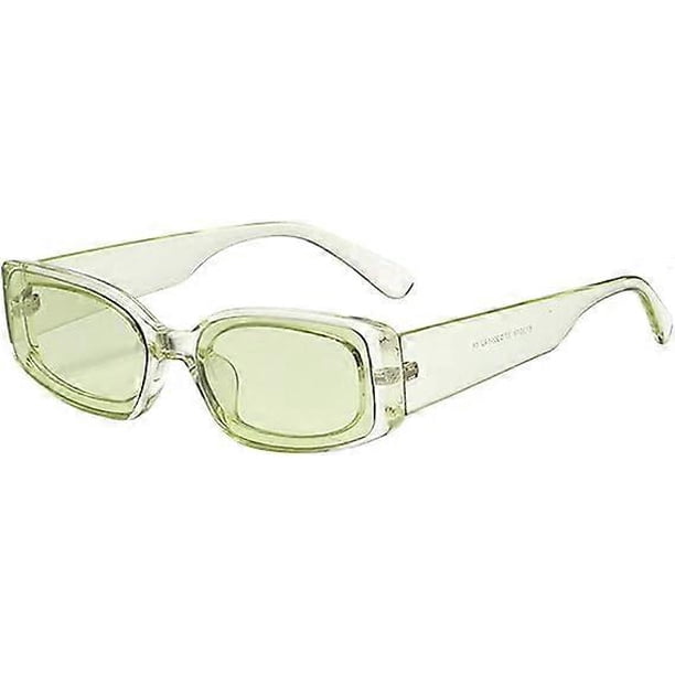 Rectangle Sunglasses for Women Men Retro Chunky Y2K Sunglasses Rectangular 90s 00s sunglasses Pink