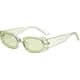 thumbnail image 1 of Rectangle Sunglasses for Women Men Retro Chunky Y2K Sunglasses Rectangular 90s 00s sunglasses Pink, 1 of 4
