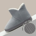thumbnail image 4 of AUXDIQ Women Men Winter Boots Slippers Home Warm Fleece Booties Slipper Anti Slip House Shoes Indoor Outdoor, 4 of 5