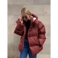 thumbnail image 1 of Abrigo, chaqueta de algodón, chaqueta de algodón suelta para mujer, chaqueta suelta superior, 1 of 6