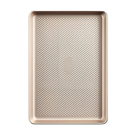 Non-Stick Bakeware Heavy Duty Steel Cookie Sheet Even Heating Oven Baking Pans Heart Shaped Pan and Pizza Baking Sheet Toaster Oven Nonstick Set