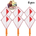 thumbnail image 3 of 6PCS Kid's Kite Triangle Diamond Blank Paint DIY Flying Kite with Reel and Line, 3 of 6