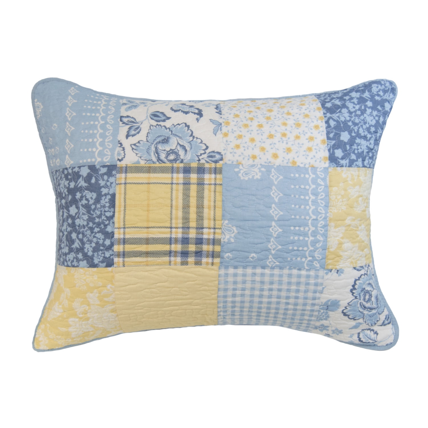 Donna Sharp Spring Flowers King Pieced Cotton 3PC Quilt Set
