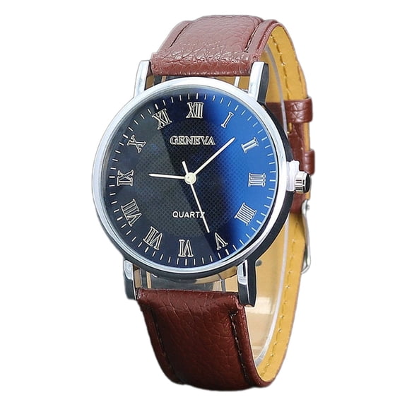 DESIGNICE Watches for Men,Precision Quartz Analog Watch,Comfortable Leather Strap Stylish Design Men'S Wrist Watches,Brown