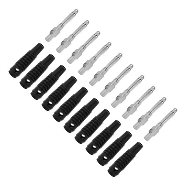 Banana Plug,10Pcs 4mm 7Pin Banana Banana Plug Speaker Banana Plugs