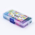 thumbnail image 2 of CHUANK 100pcs 10 Color Crackle Glass Beads 10mm Handcrafted Lampwork Round Crystal Beads Bulk, 2 of 2