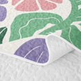 thumbnail image 5 of Homewish Vintage Boho Twin Quilt Set,Purple Pink Daisy Flowers Twin Coverlet Set,2 Pieces, 5 of 7