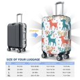 thumbnail image 2 of Multi-Size Suitcase Protective Cover Full Range Double Stitching Invisible Zipper For Travel Business Playful Reindeer Pattern Medium, 2 of 8