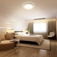thumbnail image 3 of Lámpara de techo LED de 18 W. Moderna lámpara de techo LED ultrafina, redonda y de color blanco cálido, ideal para baño, dormitorio, cocina, salón, balcón y pasillo., 3 of 5