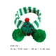 thumbnail image 3 of Mascota de lana de punto a rayas de Navidad bufanda del perro del gato del árbol de Navidad Senior babero ajustable, 3 of 4