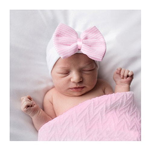 newborn baby girl hats with bows