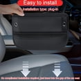 thumbnail image 7 of UHIAGREE Car Seat Gap Filler,Premium Leather Seat Gap Filler Organizer for Phone,Glasses,Keys,Black, 7 of 7