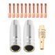 thumbnail image 2 of 13 piezas de consumibles para soplete de soldadura 14AK, soporte de boquilla de gas para soplete MIG de 0,9 mm, soplete de soldadura MIG 15AK, 2 of 8