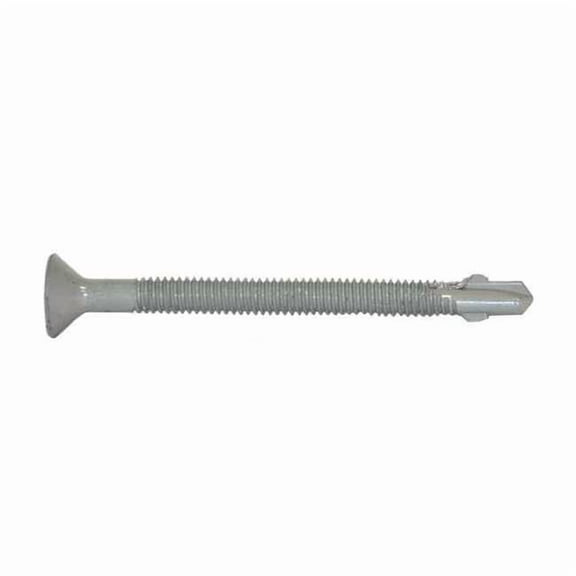 Self-Drilling Screw, No 12 x 2-3/4 in, Climaseal Steel Flat Head Phillips Drive, 250 PK 1094000