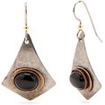 thumbnail image 2 of Silver Forest Earrings - silver oval stone on kite, 2 of 4