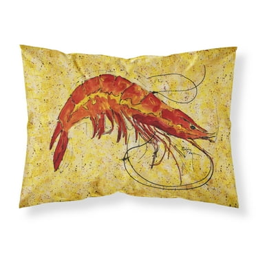 Carolines Treasures 8126PILLOWCASE Shrimp Fabric Standard Pillowcase Standard multicolor