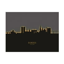 Michael Tompsett 'Dundee Scotland Skyline Glow II' Canvas Art