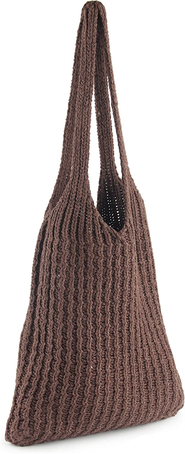 CoCopeaunts Women's Shoulder Handbags Hand crocheted Bags large Shoulder Shopping Bag tote bag aesthetic cute tote bags