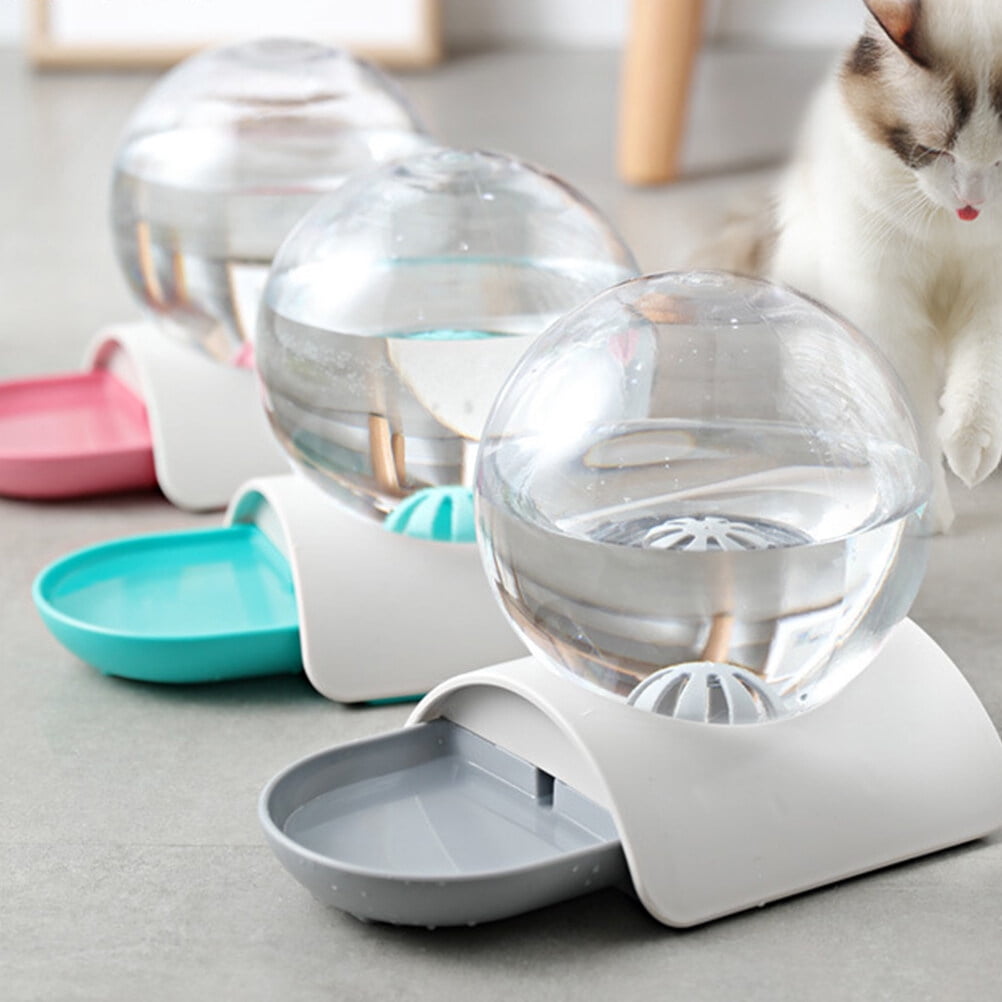 PBPBOX Durable Pink Automatic Water Dispenser for Pets Smooth Surface Water Bowl