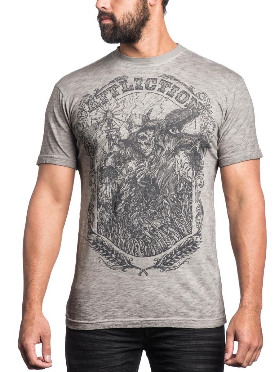 Affliction Womens Graphic Lorielle Short Sleeve Cute Baby Tee