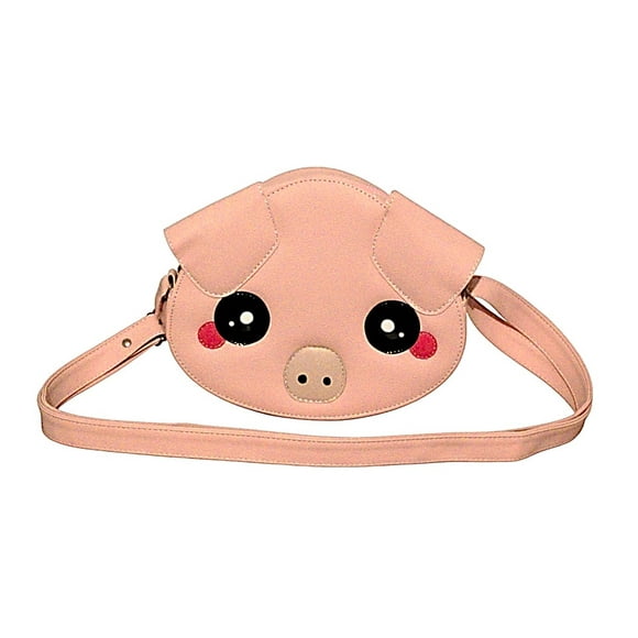 Bolsa Kawaii de Cerdito Rosa para Mujer – Bandolera Crossbody, Diseño de Animalito, Coqueta y Moderna, Correa Ajustable, Ideal para Regalo y Uso Diario