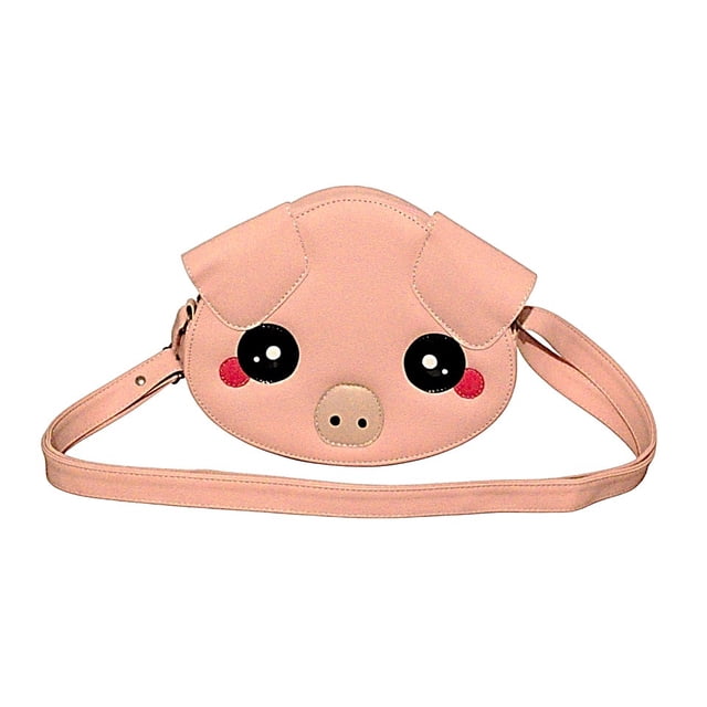 Bolsa Kawaii de Cerdito Rosa para Mujer – Bandolera Crossbody, Diseño de Animalito, Coqueta y Moderna, Correa Ajustable, Ideal para Regalo y Uso Diario