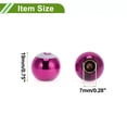 thumbnail image 4 of Tapones Decorativos para Válvula de Neumático Rojo Rosa Patrón Número 8 Cubiertas de Polvo de Válvula de Neumático 7x19mm Plástico Cobre 4 Pcs, 4 of 7