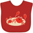 thumbnail image 3 of Inktastic Beach Crabs Cute Vacation Boys or Girls Baby Bib, 3 of 4