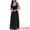 Black, variant on DARING DIVA Women's Spaghetti Strap Square Neck A Line Flowy Dress M Apricot