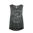 thumbnail image 1 of Thread Tank Super Cool Nurse Women's Sleeveless Muscle Tank Top Charcoal X-Large, 1 of 3