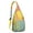 Yellow-11, variant on Vintage Boho Sling Backpack – Retro Tribal Ethnic Crossbody Bag, Artistic Geometric Hiking Shoulder Bag for Women & Men, Rustic Floral Travel Daypack