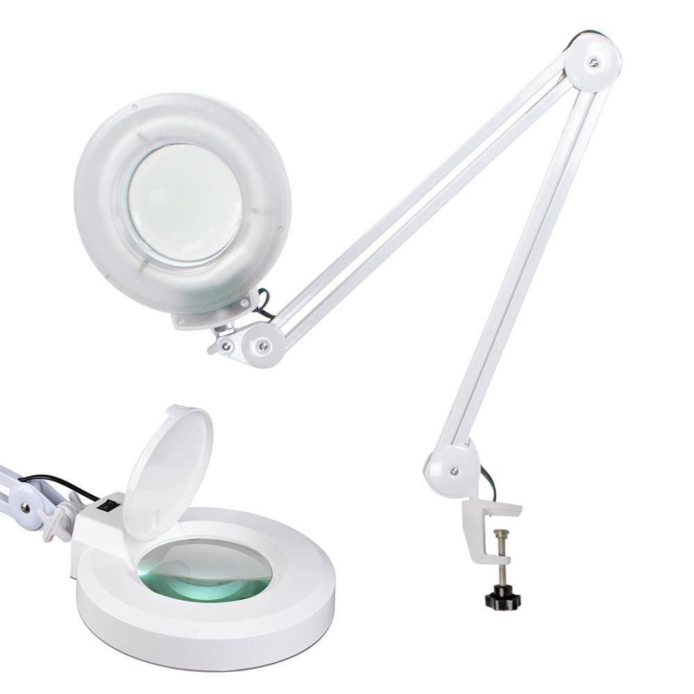 Zeny 5x Desk Table Clamp Mount Magnifier Lamp Light Magnifying