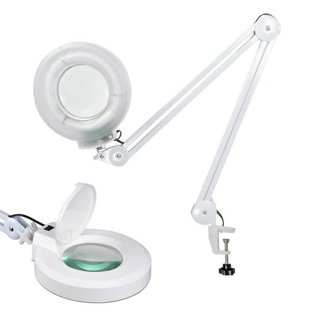Zeny 5x Desk Table Clamp Mount Magnifier Lamp Light Magnifying
