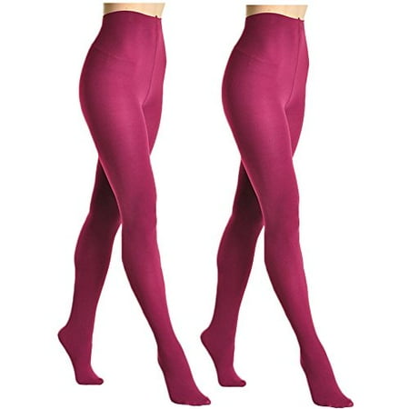 - Angelina Brushed Interior Thermal Tights (2 Berry)