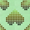 thumbnail image 1 of Ahgly Tapis d'Intérieur Lavable en Machine Carré Vert Clair, 6 Pieds Carré, 1 of 7