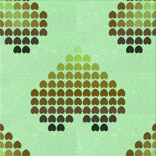 Ahgly Tapis d'Intérieur Lavable en Machine Carré Vert Clair Transitionnel, 7 Pieds Carré