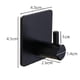 thumbnail image 4 of Ganchos para colgar toallas de cocina sin perforaciones, soporte para baño montado en la pared (negro) Likrtyny  Para estrenar, 4 of 7