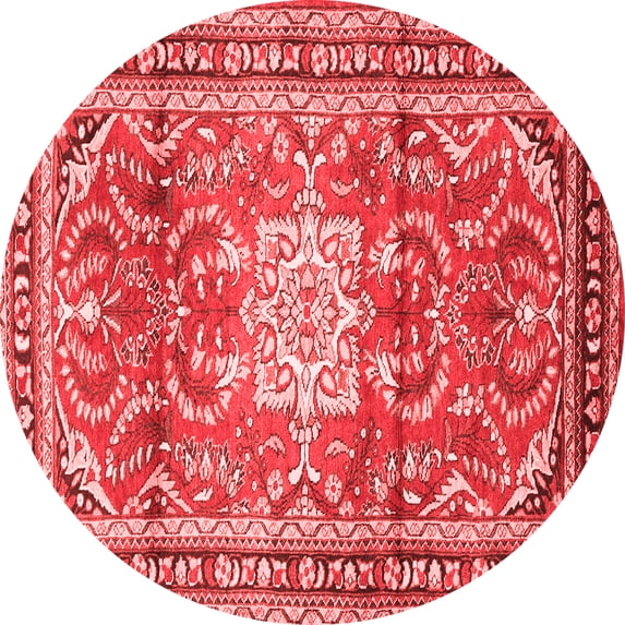 Ahgly Company Indoor Round Persian Red Traditional Area Rugs, 5' Round