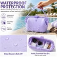 thumbnail image 4 of Waterproof Silicone Tote Bags, Women Foldable Leakproof Beach and Pool Handbag with Secure Closure, Washable Self-Standing, 4 of 10